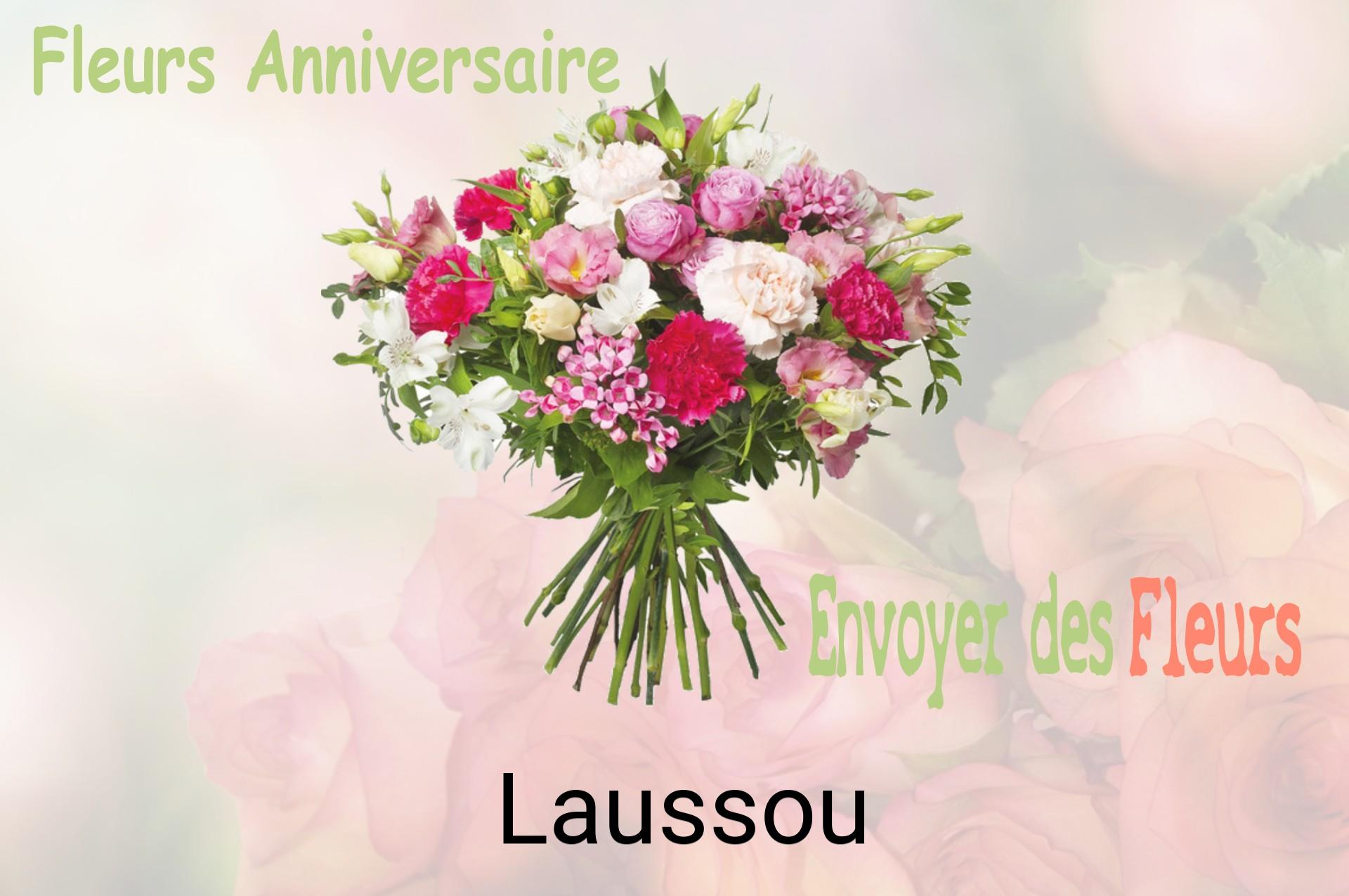 Bouquet de fleurs d’anniversaire livré à Laussou